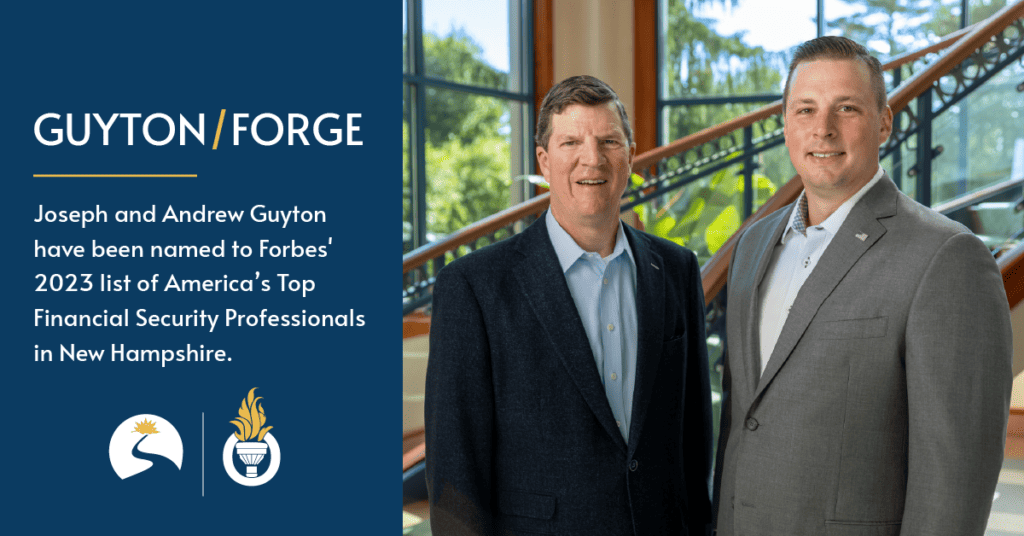 Joseph and Andrew named to Forbes Top Financial Professionals in NH 2023
